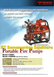 Jual TOHATSU Portable Fire Pump V20D2S di LTC Glodok Jakarta Barat Call/WA 081310626689  Email: info@anekaalatpemadam.com