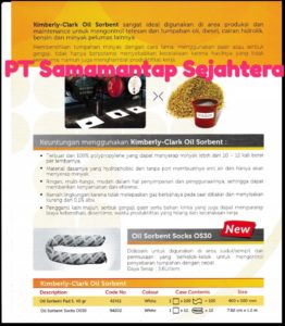 Jual Oil Absorbent Pad dan Socks Kimberly di Glodok Gedung Lindeteves Trade Center Jakarta Barat Call/WA 081310626689