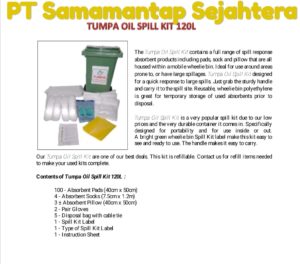 Jual Oil Spill Kit 120L TUMPA Di Indonesia Gedung Lindeteves Trade Center Glodok Jakarta Barat Call/WA 081310626689