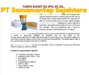 Jual Oil Spill Kit 25L TUMPA di Indonesia Gedung Lindeteves Trade Center Glodok Jakarta Barat  Call/WA 081310626689